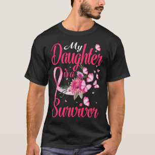 T-shirt Ma Fille Est Une Survivante Sensibilisation Au Can
