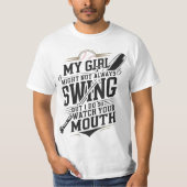 T-shirt Ma Fille Ne Chantera Peut-Être Pas Toujours, Mais (Devant)