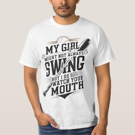 T-shirt Ma Fille Ne Chantera Peut-Être Pas Toujours, Mais  (Devant)