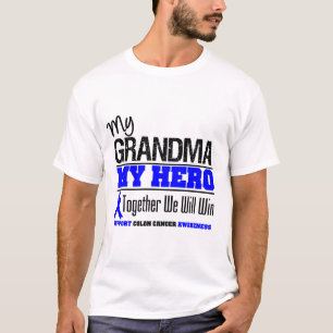 T-shirt Ma grand-maman, mon cancer du colon de héros