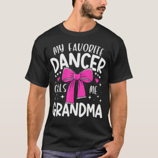 T-shirt Ma grand-mère danseuse préférée Grand-mère danse G