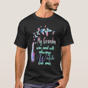 T-shirt Ma Grand-Mère Est Mon Ange Gardien Dans Le Ciel L'