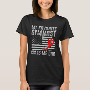 T-shirt Ma Gymnaste Favorite M'Appelle Papa Gymnasti rythm