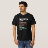 T-shirt Ma Journée Parfaite Pour Les Codeurs Et Les Progra (Devant entier)