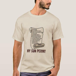 T-shirt Ma laiss d'arme à feu est la constitution des USA