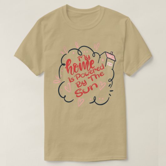 T-shirt Ma Maison Est Alimentée Par Le Soleil 23 (Design devant)