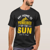 T-shirt Ma Maison Est Alimentée Par Les Modeleurs Solaires (Devant)