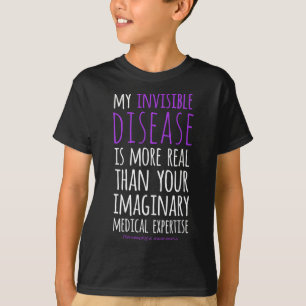 T-shirt Ma Maladie Invisible Est De Réels Académènes De Fi