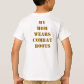 T-shirt Ma maman porte des bottes de combat (Dos)