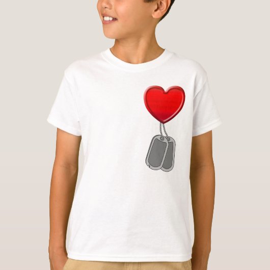 T-shirt Ma maman porte des bottes de combat (Devant)