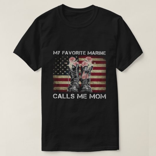 T-shirt Ma Marine préférée m'appelle maman (Design devant)
