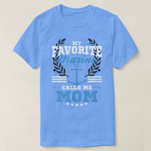 T-shirt Ma marine préférée m'appelle maman 187 (Design devant)