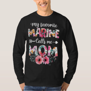 T-shirt Ma Marine préférée M'Appelle Maman Marine Militair