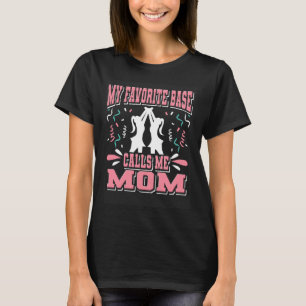 T-shirt Ma meneuse de base préférée Maman Cheerleader Chee