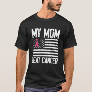 T-shirt Ma mère bat le cancer Cancer du sein Sensibilisati