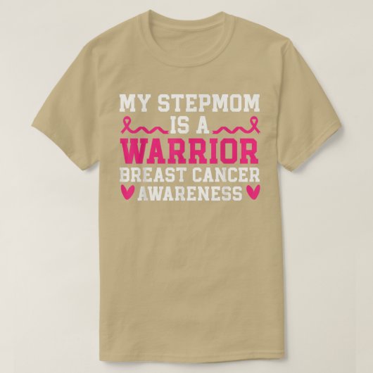 T-shirt Ma Mère En Chef Est Un Cancer Du Sein Guerrier Can (Design devant)