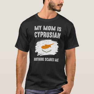 T-shirt Ma mère est Cyprusian Chypre Fierté Drapeau Hérita