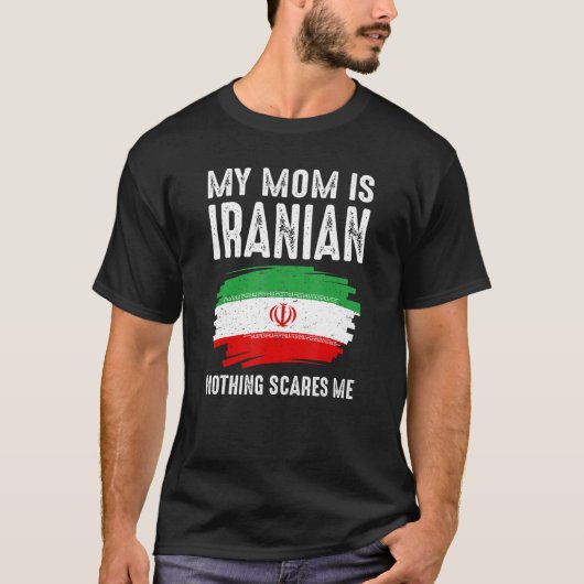 T-shirt Ma mère est Iranienne Iran Fierté Drapeau Racines  (Devant)