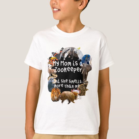 T-shirt Ma mère est une gardienne de zoo (Devant)