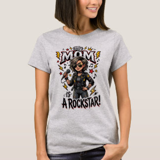 T-shirt Ma Mère est une Rockstar Drôle de Fête des Mères
