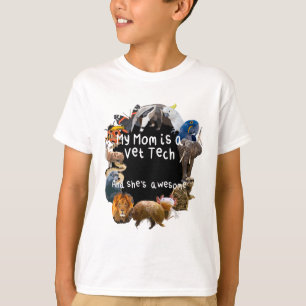 T-shirt Ma mère est une technicienne vétérinaire