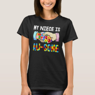 T-shirt Ma nièce est au top pour l'autisme Enfants Sensib