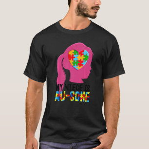 T-shirt Ma Nièce Est Au Un Autisme Sensibilisation sur l'a