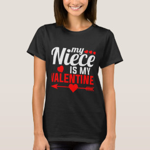 T-shirt Ma nièce est mon valentin, famille assortie, gif d