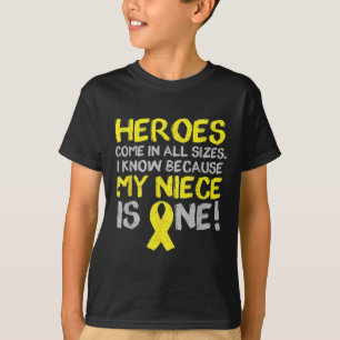 T-shirt Ma nièce est un soutien à la sensibilisation au ca