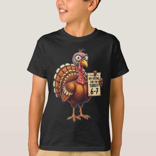 T-shirt Ma note pour la dinde 6-7 Alpha Gen Meme 67 Tha (Devant)