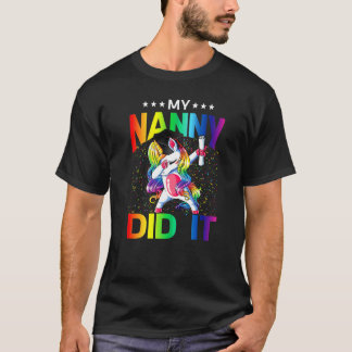 T-shirt Ma nounou l'a fait obtention du diplôme diplômé Li