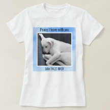 Ma paix Je vous donne la Bible Verse Chien dans le