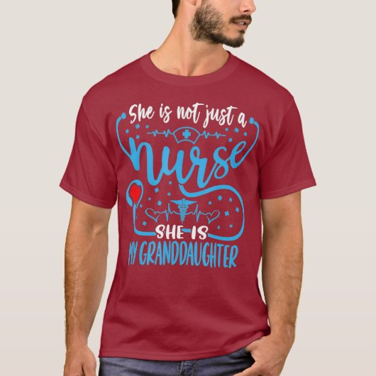 T-shirt Ma Petite-Fille Est Une Infirmière Fière Infirmièr (Devant)