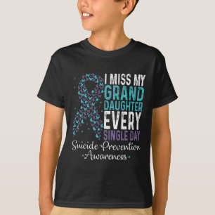 T-shirt Ma Petite-Fille me manque chaque jour P Suicide