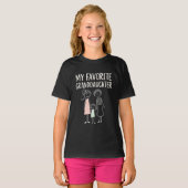 T-shirt Ma petite-fille préférée (Devant entier)