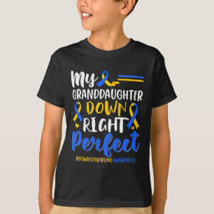 T-shirt Ma petite-fille tout à fait parfaite avec le syndr