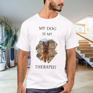 T-shirt Ma photo de mon chien est mon thérapeute