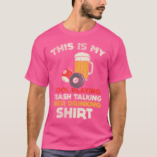 T-shirt Ma Piscine En Jouant Aux Discussions Ordures Bière