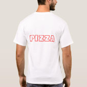 T-SHIRT MA PIZZA, MES RÈGLES (Dos)