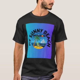 T-shirt Ma plage ensoleillée