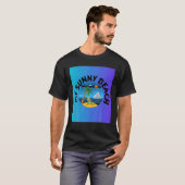 T-shirt Ma plage ensoleillée (Devant entier)
