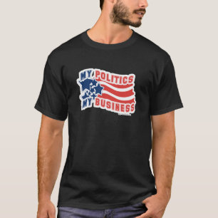 T-shirt Ma politique Mon entreprise Confidentialité Devise
