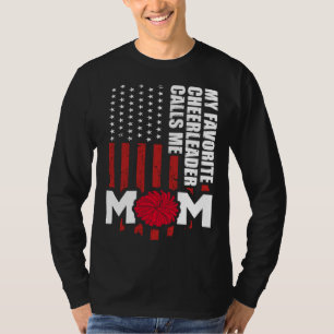T-shirt Ma pom-pom girl préférée m'appelle Maman Cheer Tea