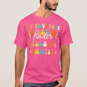 T-shirt Ma pom-pom girl préférée m'appelle Tatie Cheerlead
