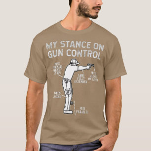 T-shirt Ma position sur le contrôle des armes à feu 2e m