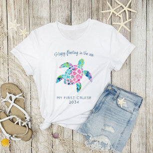 T-shirt Ma Première Croisière Famille Vacances Mignonne To