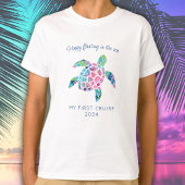 T-shirt Ma Première Croisière Famille Vacances Mignonne To