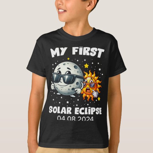 T-shirt Ma première éclipse solaire totale 8 avril 2024 To (Devant)