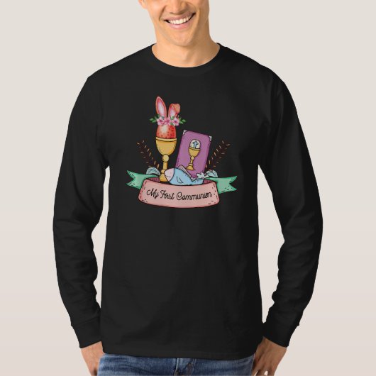 T-shirt Ma première fille communion (Devant)