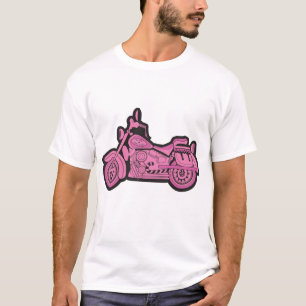 T-shirt Ma première moto rose